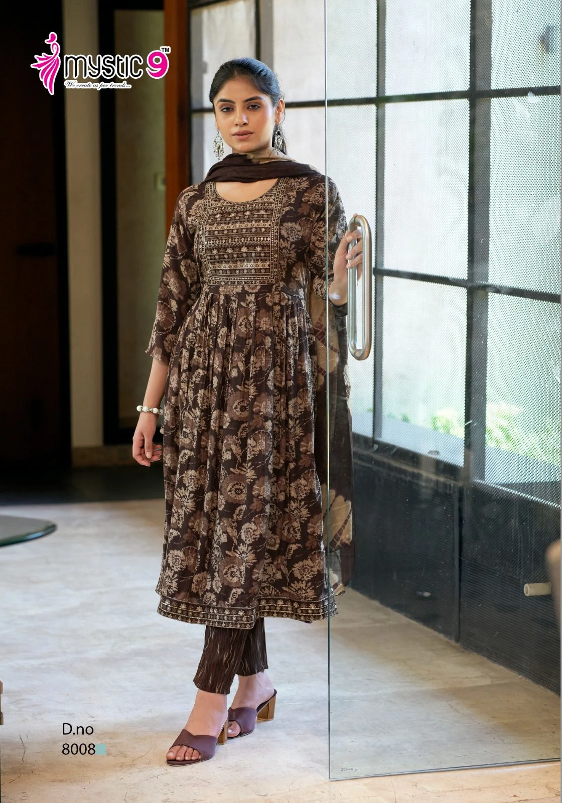 Mystic 9 Sara Vol 8 Rayon Capsule Foil Print Wholesale Readymade Salwar Suit Catalog — Wholesale Readymade Suit, MPA wholesale from Surat - Gallery Image 2